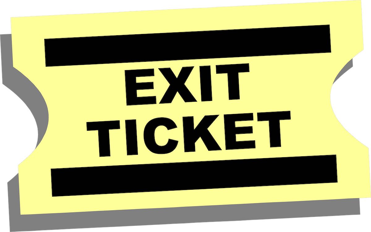 Exit Ticket Graphic