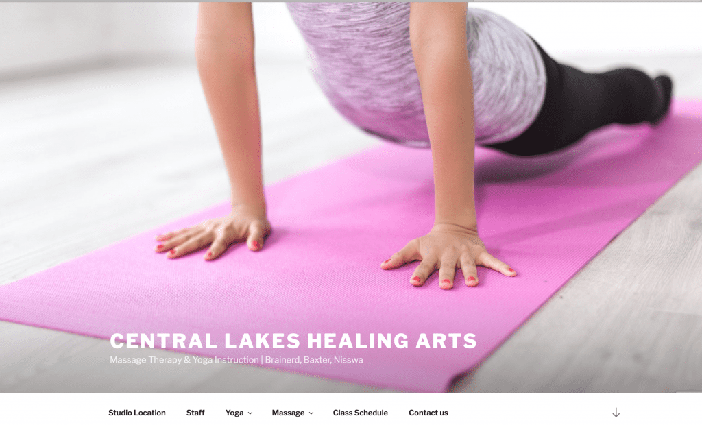 Central Lakes Healing Arts website