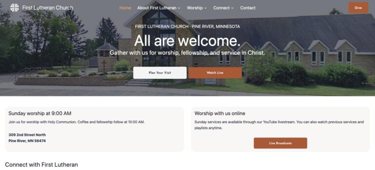 First Lutheran Church: From Isolated to Connected